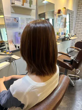 ミディアム 髪質改善livLim所属・髪質改善 芝井千晶のヘアスタイル