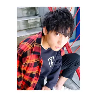 ショート カラー パーマ HAIRsalon BONDS所属・山本 佳裕のヘアスタイル