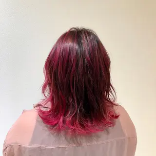 セミロング カラー RUBEUS【ルベウス】所属・✨艶々カラー🎨 杉本賢人のヘアスタイル