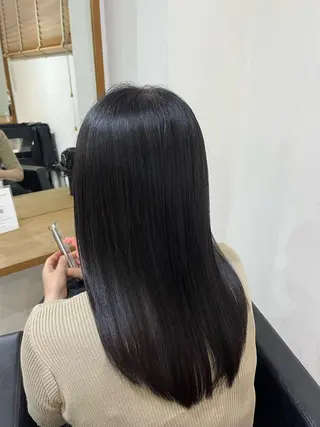 ロング カラー ✨🎨ブリーチなし 透明感カラー✨美友のヘアスタイル