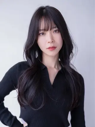 ロング カラー 天神/韓国レイヤー /髪質改善/ココロのヘアスタイル