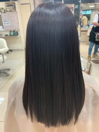 セミロング 暖色系カラー❤️櫻井 亜美のヘアスタイル