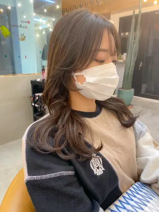 ミディアム カラー ♥️ボブ韓国風ヘア ♥️久保田夢美のヘアスタイル