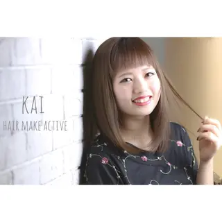 セミロング 坂東 秀幸のヘアスタイル