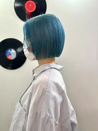 ショート カラー ヘアアレンジ 🧨ブリーチー×ボブ レイヤー💎じゅえるのヘアスタイル