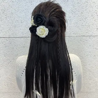 ロング カラー メンズパーマ/ メッシュ📍ﾕﾘのヘアスタイル