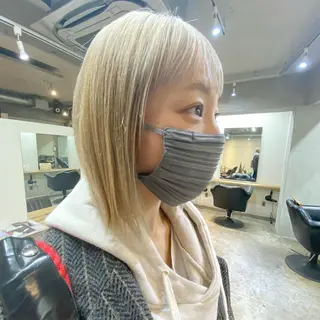 ミディアム カラー 下北沢 soiのヘアスタイル