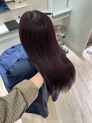 ロング カラー 平野 真央のヘアスタイル