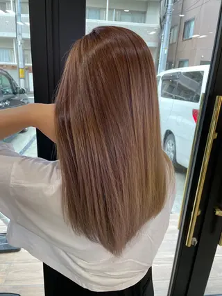 セミロング RIENS♡xrea 山本優舞のヘアスタイル