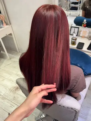 ロング カラー ヘアアレンジ 🐻‍❄️森山愛結美 🤍N°uairoのヘアスタイル