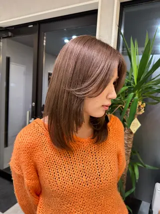 ミディアム カラー Octo アユメのヘアスタイル