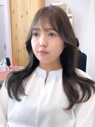 セミロング 韓国くびれレイヤー 🇰🇷はづきのヘアスタイル