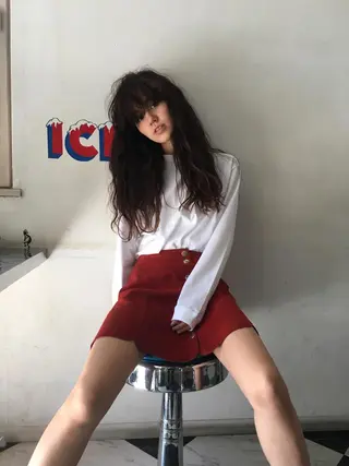 ロング コンドウ ハヅキのヘアスタイル