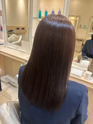 ロング 🌟縮毛矯正モデル募 集🐶ayane🐶のヘアスタイル