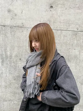 ロング カラー HIKARIS 相川所属・ウチダ ユウヤのヘアスタイル