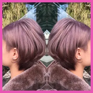 ショート カラー 推しヘア🎀 NATSUNEのヘアスタイル