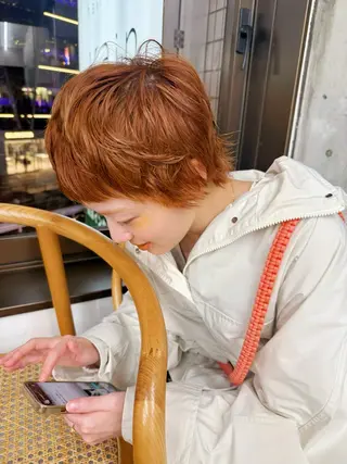 ショート カラー ❤️アヤカ Wカラー ボブ レイヤー❤️のヘアスタイル