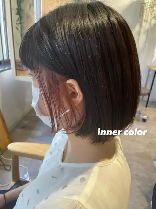 ミディアム カラー ヘアアレンジ 🌿AMANE🌿 sakiのヘアスタイル