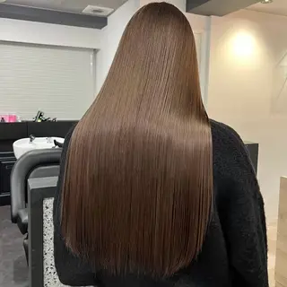 ロング ハイトーンイヤリング カラー清水隆央のヘアスタイル