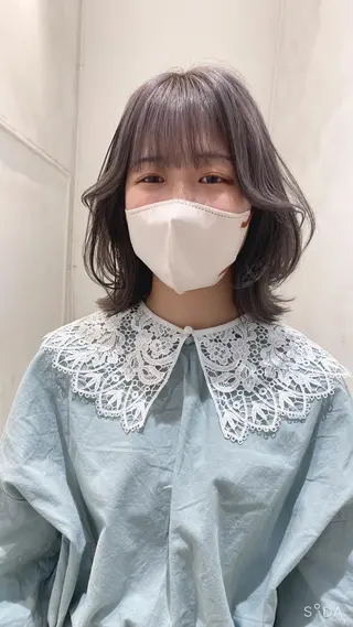 セミロング ✨くびれスタイル✨️ 戸嶋穂乃香のヘアスタイル