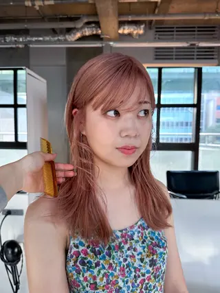 セミロング カラー パーマ ヘアアレンジ メンズ casey mayuのヘアスタイル