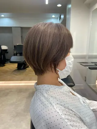 ショート カラー 山下夕月 ショート🫧ボブのヘアスタイル