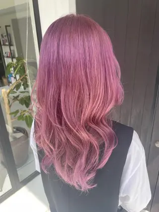 ロング カラー SARAJU所属・ハイトーンカラー/ SARAJU　なごむのヘアスタイル
