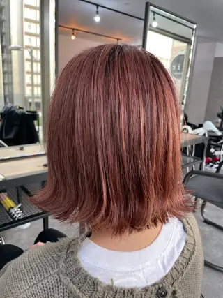 ショート カラー パーマ ヘアアレンジ メンズ キッズ ネイル マツエク・マツパ カラー特化サロン Eir心斎橋のヘアスタイル