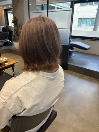 ミディアム アサノ ハルカのヘアスタイル