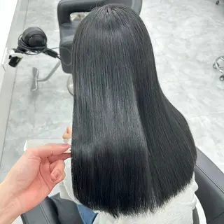 ロング カラー ダブルカラー 韓国ヘアKYONのヘアスタイル