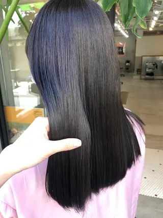 セミロング カラー honoka ikegamiのヘアスタイル