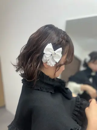 ミディアム 🎀透明感カラー/ 金沢駅 ⠀yui🎀のヘアスタイル