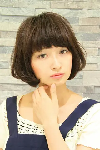 ショート ミディアム カラー パーマ 佐々木 政徳のヘアスタイル