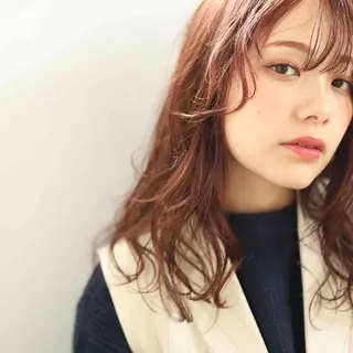 セミロング カラー Culumi所属・Culumi クルミ 松井照雄/梅田茶屋町のヘアスタイル