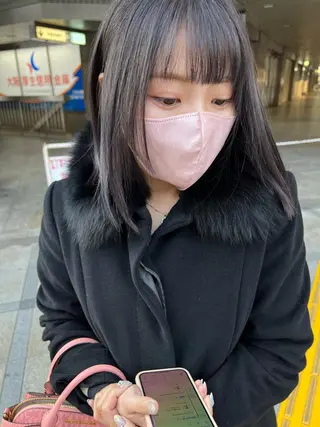ミディアム 菅村 勇亮のヘアスタイル