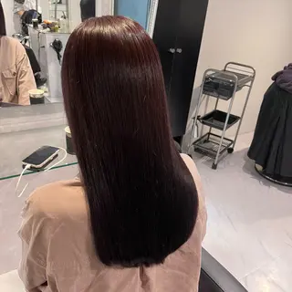 ロング カラー 🫧うる艶トレンド 🫧透明感カラーのヘアスタイル