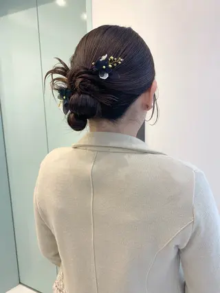 ヘアアレンジ moeka レイヤー /艶カラー/韓国のヘアスタイル