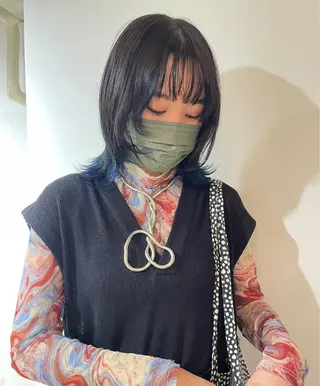 ミディアム カラー chiharu ボブ/レイヤーのヘアスタイル