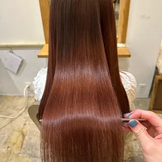 ミディアム ブリーチ縮毛矯正 齊藤翔太のヘアスタイル