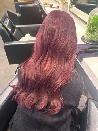 ロング カラー 無加工で盛れる🎀 オタク特化🎀ゆうなのヘアスタイル