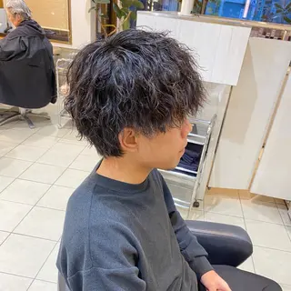 ショート パーマ 山田勇真 ボブ/縮毛矯正/金山のヘアスタイル