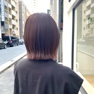 ミディアム 🎀暖色カラー/ボブ 🎀MOMONAのヘアスタイル