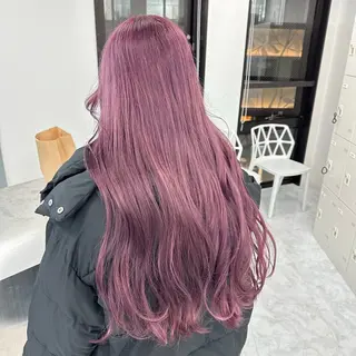 ロング カラー ダブルカラー 韓国ヘアKYONのヘアスタイル