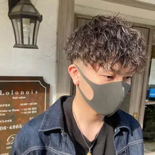 ショート パーマ メンズ メンズパーマ 西條真治のヘアスタイル