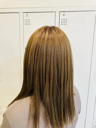 セミロング カラー カラーモデル募集中⭐ ナツのヘアスタイル