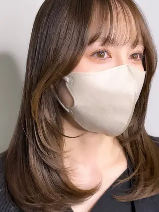 セミロング 剣持友希/ifh iizuka/高崎のヘアスタイル