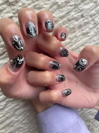 ロング ヘアアレンジ キッズ ネイル マツエク・マツパ アイブロウ 福田 加奈のネイルデザイン