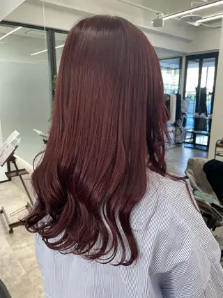 ロング カラー KANGOLSALON 富山セントラル所属・松井 亜美のヘアスタイル