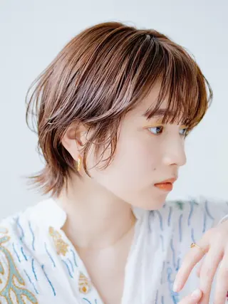 ショート バレイヤージュ茅ヶ崎 オオタ カズキのヘアスタイル