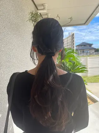 ロング ヘアアレンジ 松本 茜のヘアスタイル